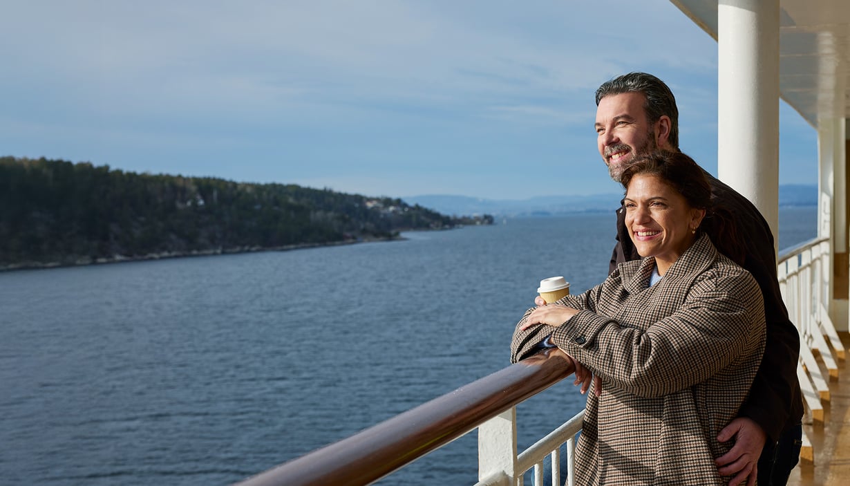 Couple by the railing