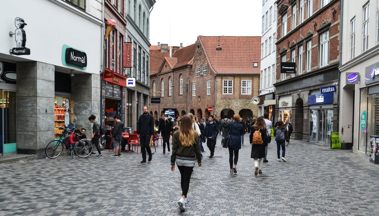 Strøget Pedestrian Street Copenhagen