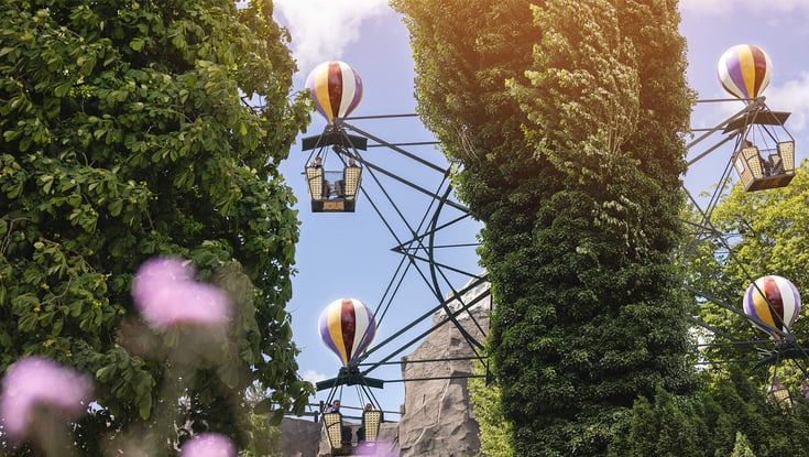 The Balloon Swing in Tivoli, Copenhagen