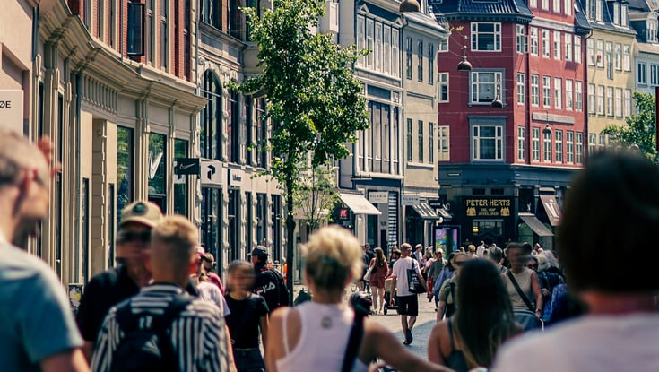 Shopping at Strøget in Copenhagen