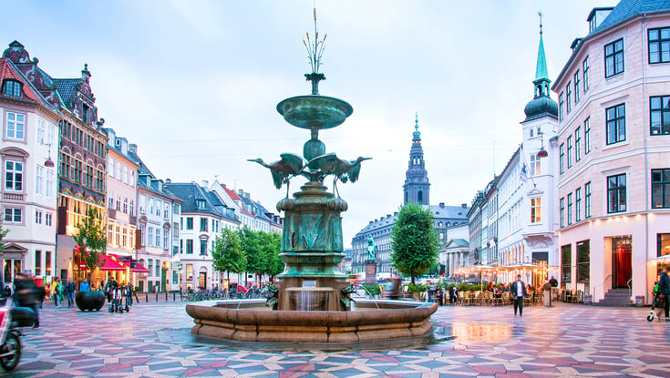 Stork fountain in Copenhagen