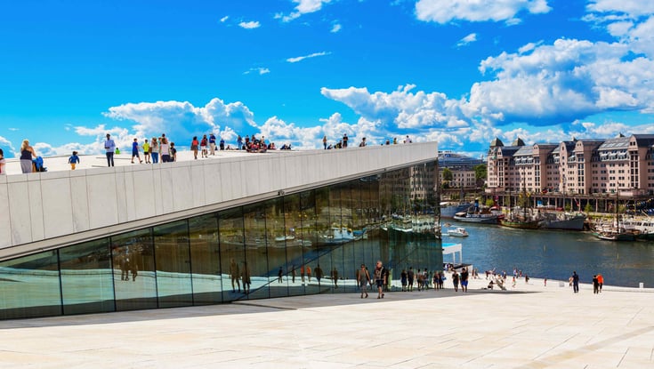 the operahouse in Oslo, Norway