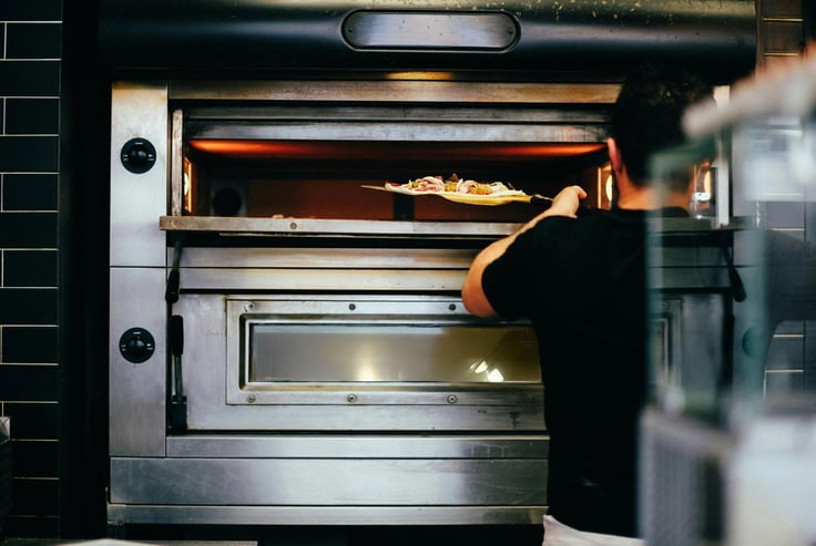 pizza in the making