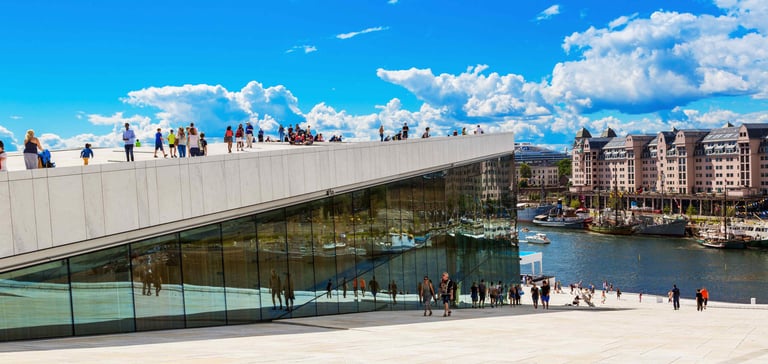 the operahouse in Oslo, Norway