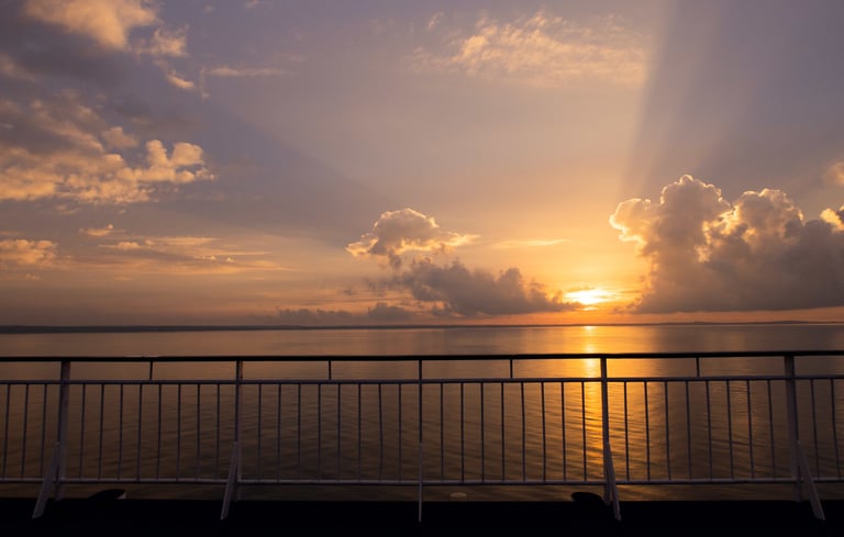 Sunset from the deck