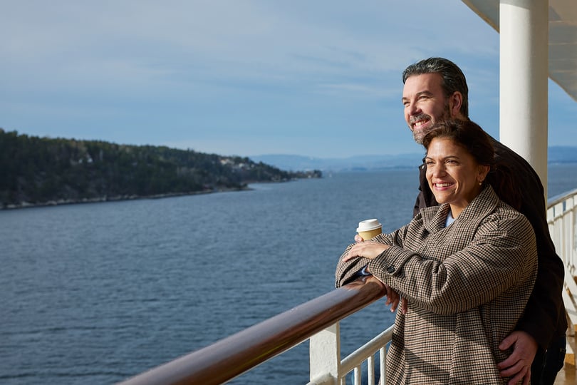 Couple by the railing