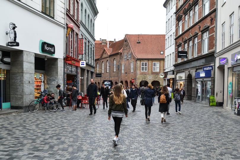 Strøget Pedestrian Street Copenhagen